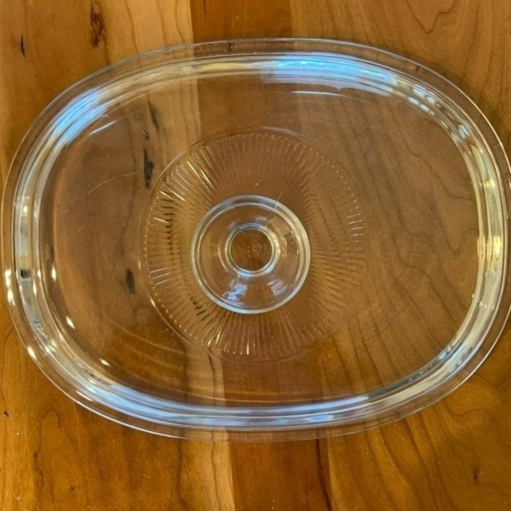 Pyrex oblong glass lid F12CA